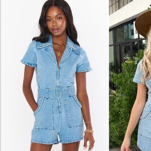 Show Me Your Mumu- Outlaw Romper- Size Large